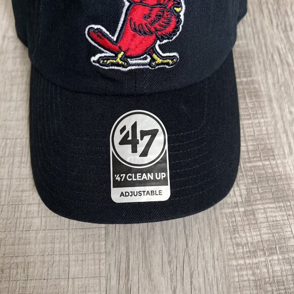'47 St. Louis Cardinals 47 Hat Navy Cooperstown Adjustable Strap Dad Cap - Picture 2 of 9